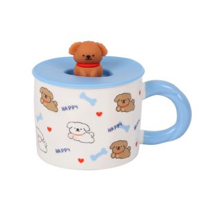 Κεραμική κούπα " Happy Friend " με μοναδικό καπάκι σιλικόνης 430ml Etoile LM-241B - Box In Θεσσαλονίκη - 25ης Μαρτίου 111
