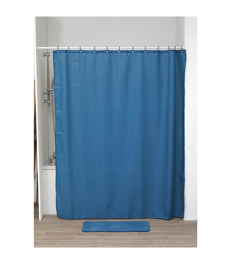 Κουρτίνα Μπάνιου Polyester 180x200cm Blue Peacock (Χωρίς Κρίκους) | 06.1211119 - Box In Θεσσαλονίκη - 25ης Μαρτίου 111