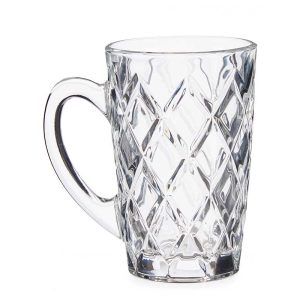 Κούπα Γυάλινη Vivalto Diamond Crystal 110ml | 9x6x9cm | Διάφανη Κούπα Espresso & Ροφημάτων | 029.83950 - Box In Θεσσαλονίκη - 25ης Μαρτίου 111