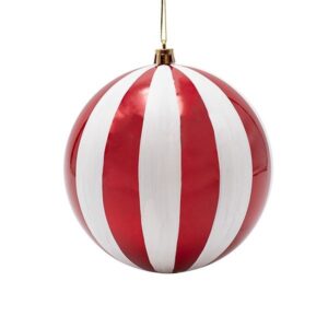 ΜΠΑΛΑ ΠΛΑΣΤΙΚΗ ΚΟΚΚΙΝΗ ΠΕΡΛΑ ΜΕ ΛΕΥΚΕΣ ΡΙΓΕΣ ΣΕΤ 2ΤΜΧ 20cm