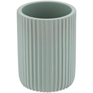 Ποτηροθήκη Μπάνιου Stripes Verde Eucalyptus Φ7x9.5cm | Κομψό Αξεσουάρ Μπάνιου | 06.61103146 - Box In Θεσσαλονίκη - 25ης Μαρτίου 111