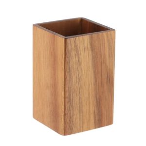 Ποτηροθήκη Μπάνιου Ξύλο Ακακίας (6.5x6.5x10.5cm) | 06.61114167 - Box In Θεσσαλονίκη - 25ης Μαρτίου 111
