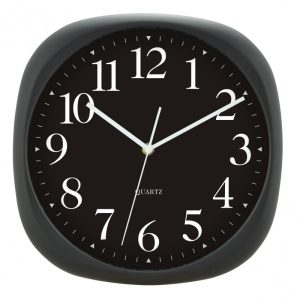 Ρολόι Τοίχου Quartz Μαύρο Minimal Σχεδιασμός 30cm | Modern Wall Clock | EG6934-BLACK - Box In Θεσσαλονίκη - 25ης Μαρτίου 111