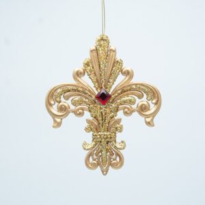 ΣΤΟΛΙΔΙ ΑΚΡΥΛΙΚΟ FLEUR DE LIS ΧΡΥΣΟ 11.4x1x13.7cm