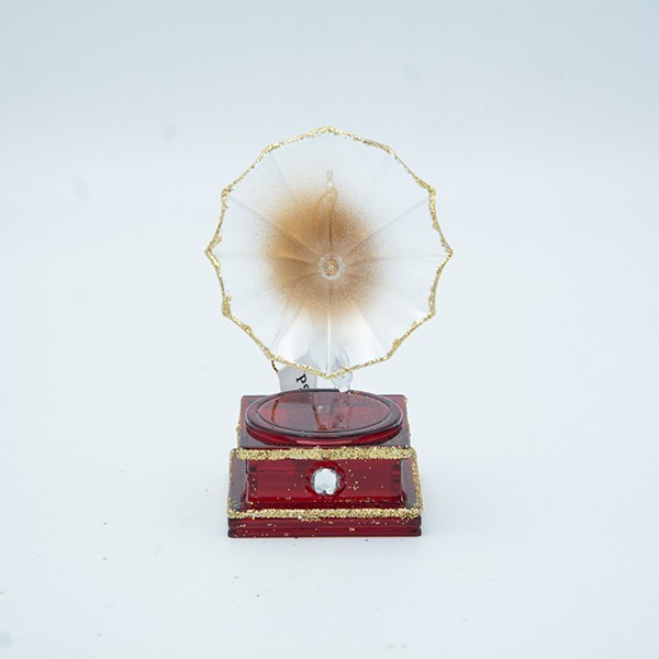 ΣΤΟΛΙΔΙ ΑΚΡΥΛΙΚΟ ΓΡΑΜΜΟΦΩΝΟ ΚΑΦΕ 5.3x5.3x10.6cm