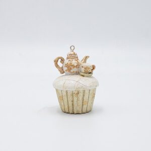 ΣΤΟΛΙΔΙ ΠΟΛΥΡΕΖΙΝ CUPCAKE ΜΕ ΤΣΑΓΙΕΡΑ ΣΑΜΠΑΝΙ  5x7cm