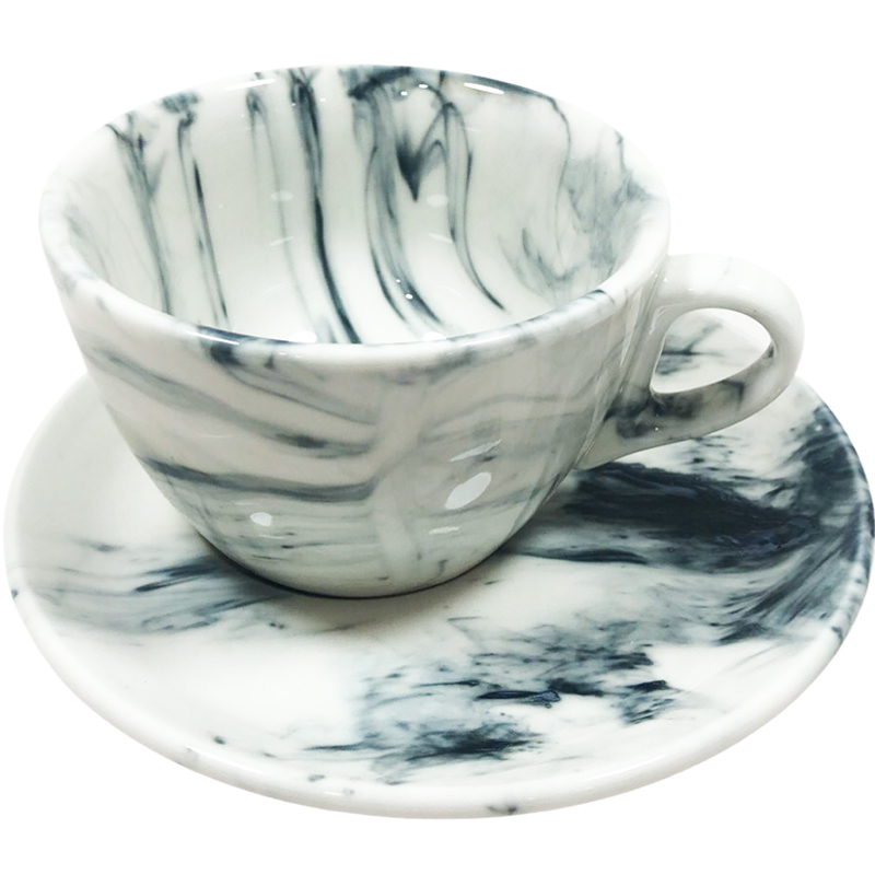 Σετ ένα Φλυτζάνι Cappuccino Με Πιατάκι "Onyx Marble " 400ml 47.900.17 - Box In Θεσσαλονίκη - 25ης Μαρτίου 111