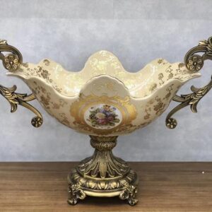 ΦΟΝΤΑΝΙΕΡΑ ΠΟΡΣΕΛΑΝΗ ΜΠΕΖ - ΧΡΥΣΗ 52x26x34cm